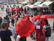 CODE:RED, Red Umbrellas March, Venice, 2001