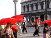 CODE:RED, Red Umbrellas March, Venice, 2001